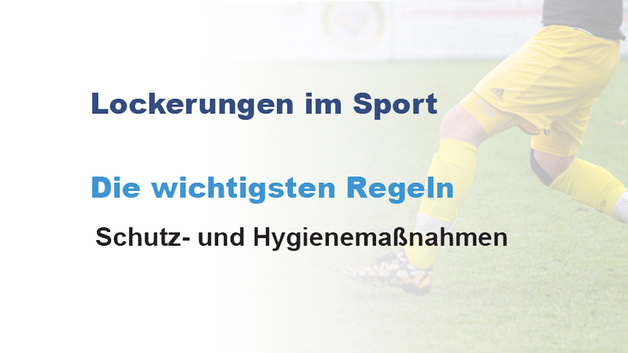 Lockerungen im Sport